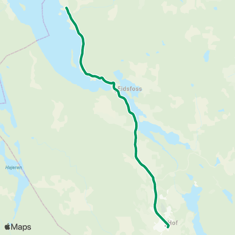 VKT - Vestfold Kollektivtrafikk Hof-Eidsfoss map