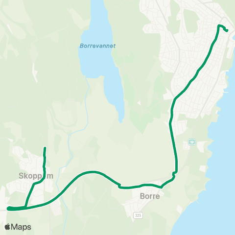 VKT - Vestfold Kollektivtrafikk Horten-Holtandalen-Skoppum map