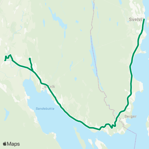 VKT - Vestfold Kollektivtrafikk Svelvik-Sande map