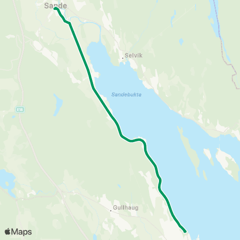 VKT - Vestfold Kollektivtrafikk Sande-Holmestrand map