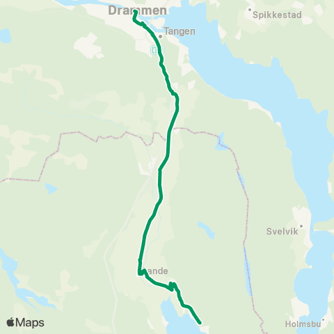VKT - Vestfold Kollektivtrafikk Drammen-Skoger-Sande map