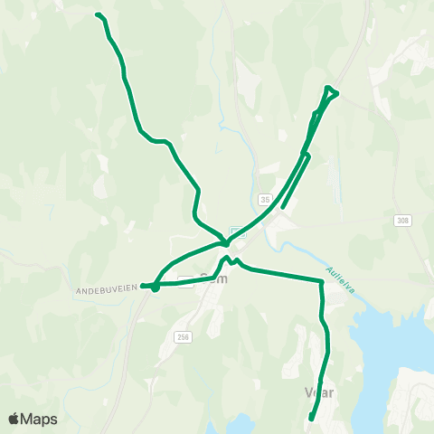 VKT - Vestfold Kollektivtrafikk Vear skole-Taranrød-Nauen map