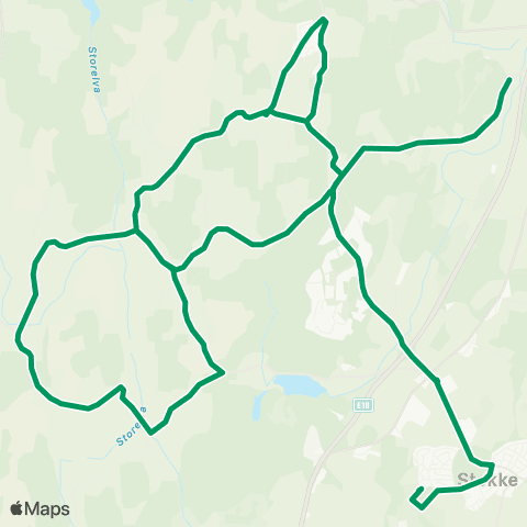 VKT - Vestfold Kollektivtrafikk Dalen-Anholt-Vennerød-Stokke u map