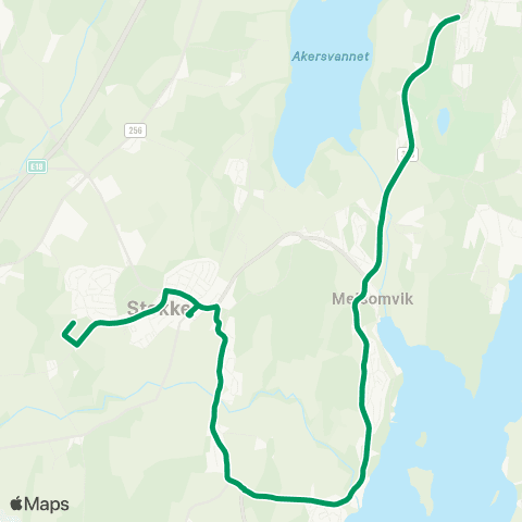 VKT - Vestfold Kollektivtrafikk Stokke usk-Storevar-Golfbanen map