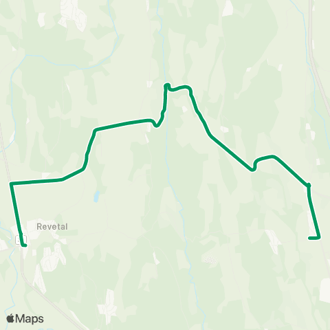 VKT - Vestfold Kollektivtrafikk Revetal-Solerød skole map
