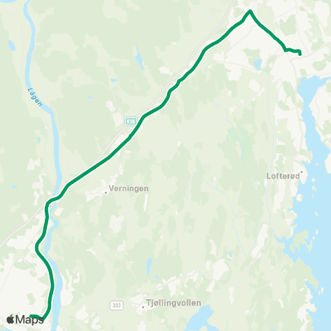 VKT - Vestfold Kollektivtrafikk Thor H.vgs-Haukerød-Sandefjord map