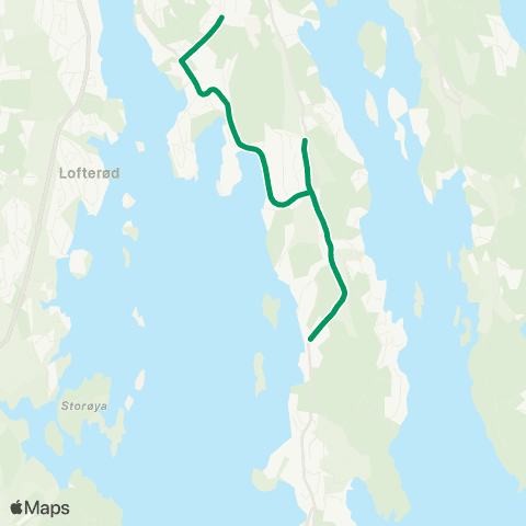 VKT - Vestfold Kollektivtrafikk Tveitan-Vesterøya skole map