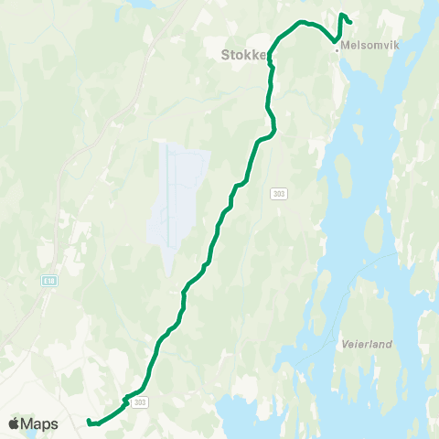VKT - Vestfold Kollektivtrafikk Sandefjord-Unneberg-Stokke map