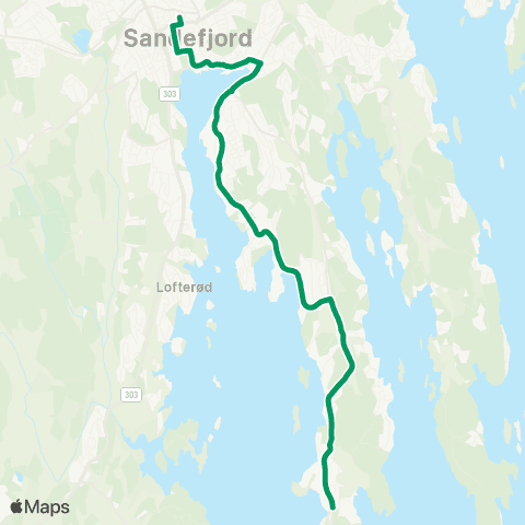 VKT - Vestfold Kollektivtrafikk Framnes-Bueråsen map