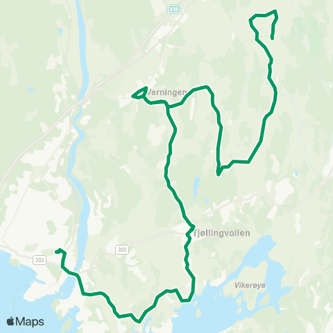 VKT - Vestfold Kollektivtrafikk Auby-Tjølling-Thor H.vgs map