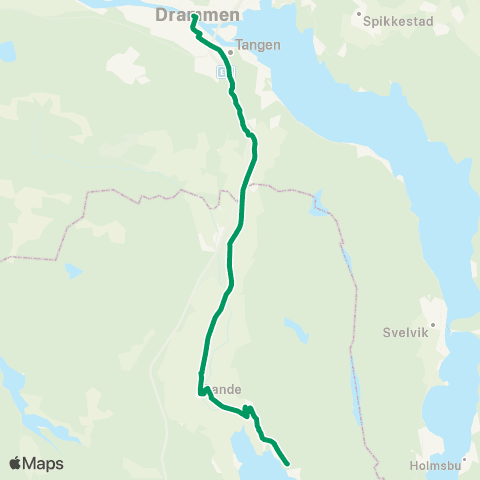 VKT - Vestfold Kollektivtrafikk Drammen-Skoger-Sande map