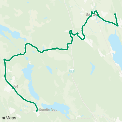 VKT - Vestfold Kollektivtrafikk Hof-Sande vgs map