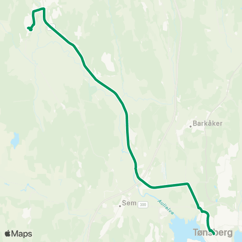 VKT - Vestfold Kollektivtrafikk Tønsberg-Revetal-Bergsåsen map