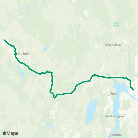VKT - Vestfold Kollektivtrafikk Tønsberg-Fossnes-Andebu map