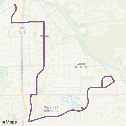 Valley Metro Mustang map