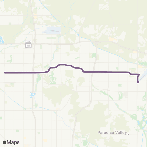 Valley Metro Greenway Rd map