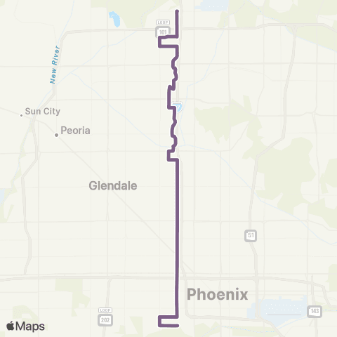Valley Metro 27th Ave map