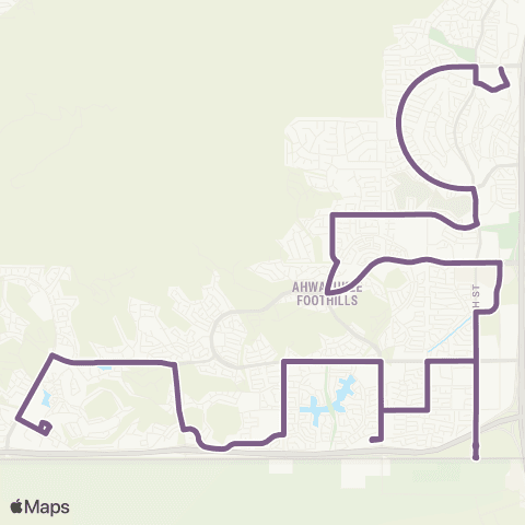 Valley Metro Phoenix Ahsatukee Circulator map