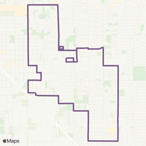 Valley Metro Glendale Urban Shuttle 2 map