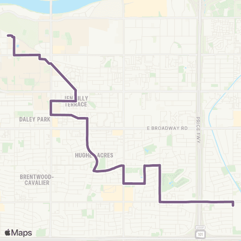 Valley Metro Tempe Orbit Circulator map