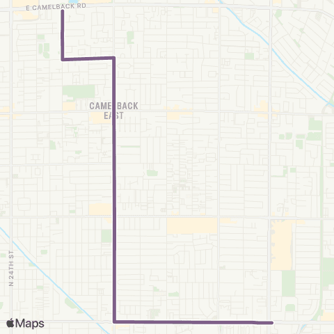 Valley Metro McDowell Rd map