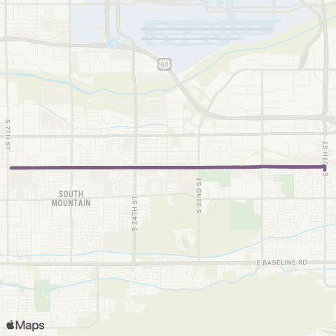 Valley Metro Roeser Rd map