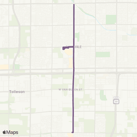 Valley Metro 75th Ave map