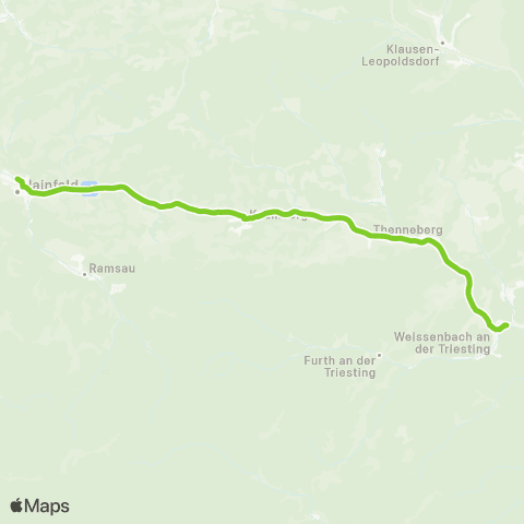 Verkehrsverbund Ost-Region AST Moorbad Harbach map