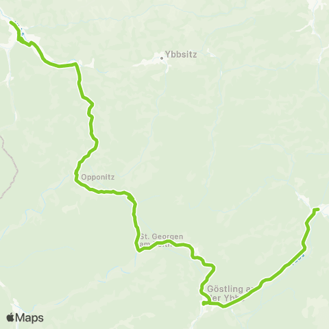 Verkehrsverbund Ost-Region Waidhofen / Ybbs - Lunz am See map