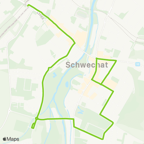 Verkehrsverbund Ost-Region Stadtverkehr Schwechat map