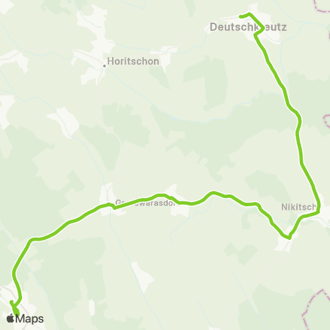 Verkehrsverbund Ost-Region Oberpullendorf - Großwarasdorf - Nikitsch - Deutschkreutz map