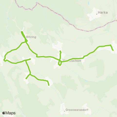 Verkehrsverbund Ost-Region Oberpullendorf - Deutschkreutz map