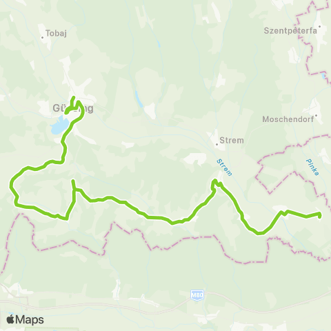 Verkehrsverbund Ost-Region Güssing - Großmürbisch - Heiligenbrunn - Luising map