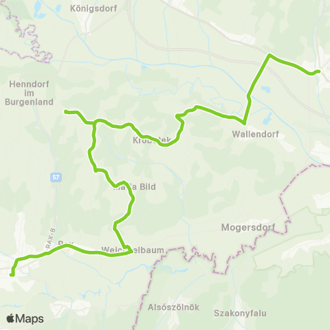Verkehrsverbund Ost-Region Jennersdorf - Rosendorf / Lafnitz - Heiligenkreuz i.Lafnitztal map