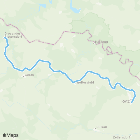 VOR Retz - Drosendorf map