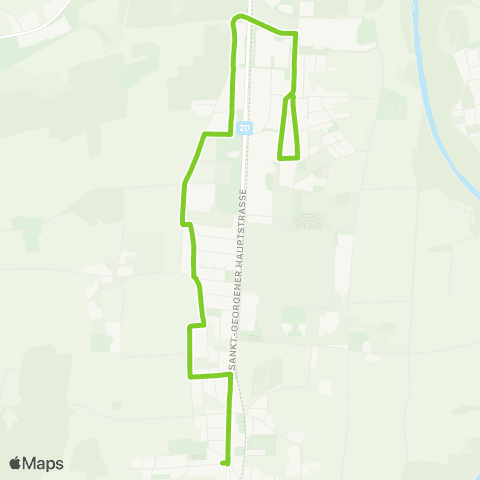 Verkehrsverbund Ost-Region Stadtverkehr St. Pölten Hart - St. Georgen / Steinfeld map