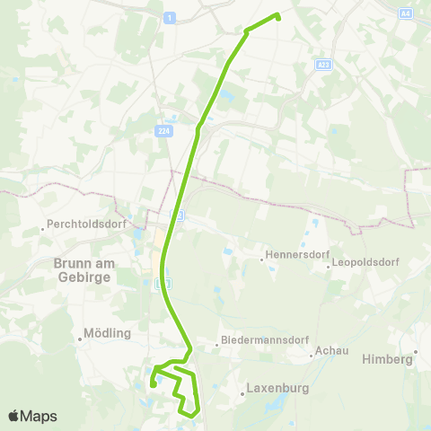 Verkehrsverbund Ost-Region Wien Hauptbahnhof - IZ NÖ-Süd map