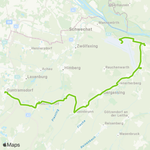 Verkehrsverbund Ost-Region Flughafen Wien - Gramatneusiedl - Guntramsdorf map
