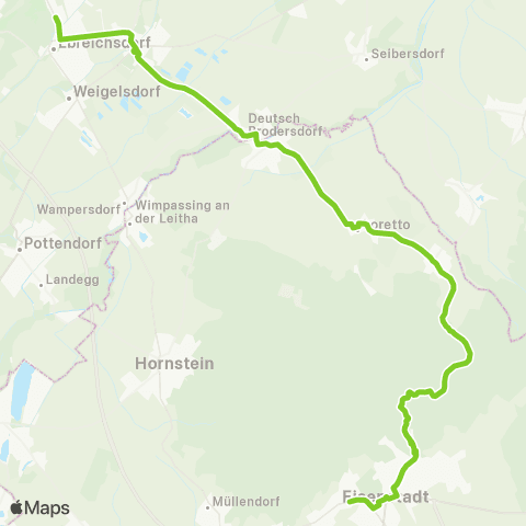 Verkehrsverbund Ost-Region Ebreichsdorf - Leithaprodersdorf - Eisenstadt map