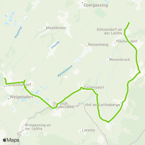 Verkehrsverbund Ost-Region Ebreichsdorf - Mannersdorf - Götzendorf / Leitha map