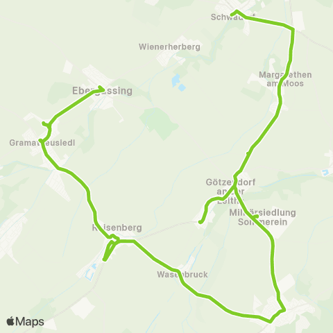 Verkehrsverbund Ost-Region Schwadorf - Götzendorf - Gramatneusiedl map
