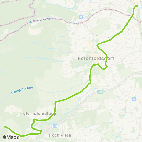 Verkehrsverbund Ost-Region Wien Liesing - Perchtoldsdorf - Gießhübl map