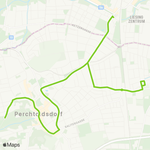 Verkehrsverbund Ost-Region Wien Liesing - Perchtoldsdorf map