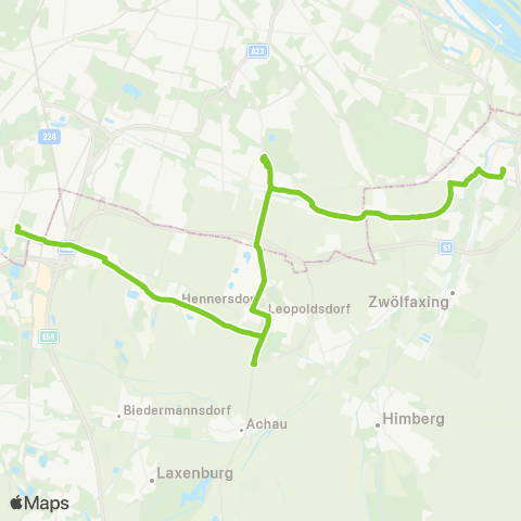 Verkehrsverbund Ost-Region Schwechat - Wien Oberlaa - Wien Siebenhirten map