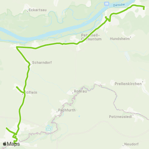 Verkehrsverbund Ost-Region Bruck / Leitha - Regelsbrunn - Hainburg / Donau map
