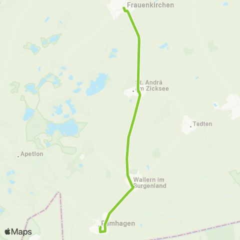 Verkehrsverbund Ost-Region Frauenkirchen - Pamhagen map
