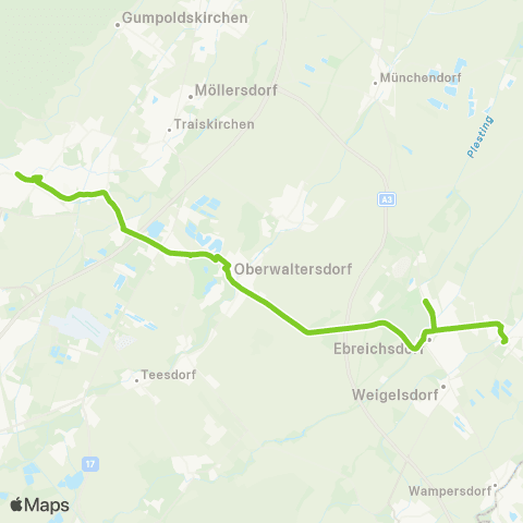 Verkehrsverbund Ost-Region Baden - Ebreichsdorf - Unterwaltersdorf map