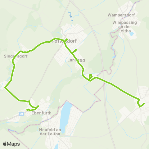 Verkehrsverbund Ost-Region Ebenfurth - Hornstein map