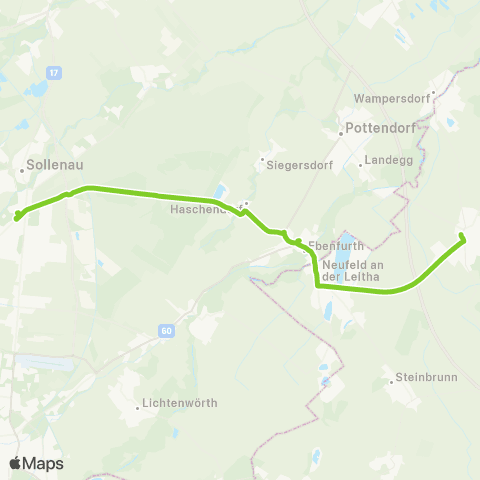 Verkehrsverbund Ost-Region Felixdorf - Hornstein map