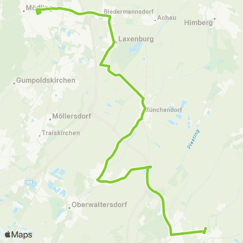 Verkehrsverbund Ost-Region Guntramsdorf / Brunn / Gebirge - Unterwaltersdorf map